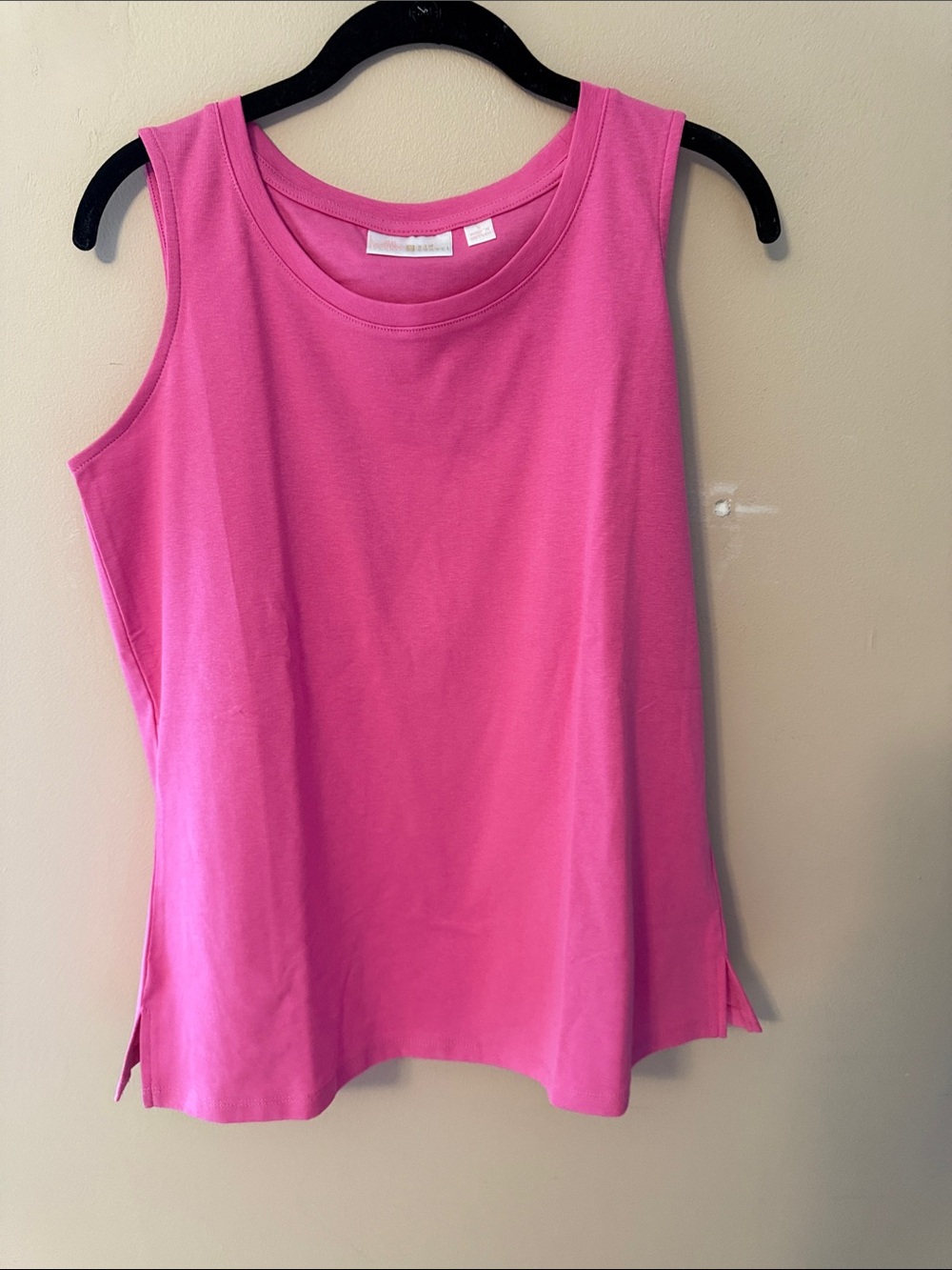 Belle by Kim Gravel Sleeveless Scoop Neck Tank Top - Pink